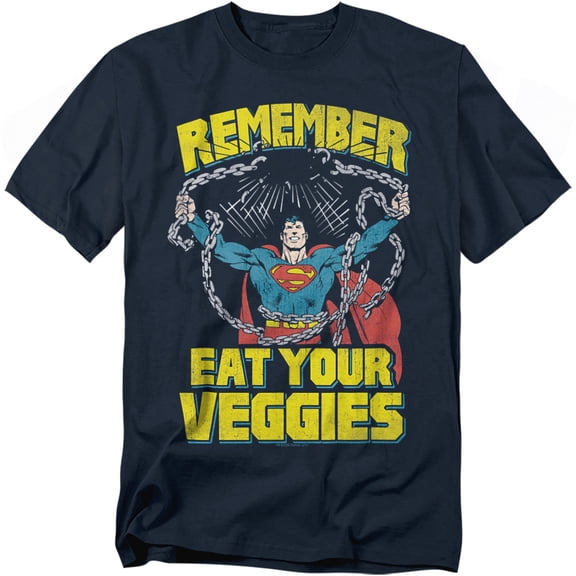 Superman T-Shirt Veggie Power Unisex Graphic Tee For Men & Women