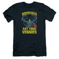 thumbnail image 1 of Superman Veggie Power Adult 30/1 T-Shirt Navy, 1 of 2