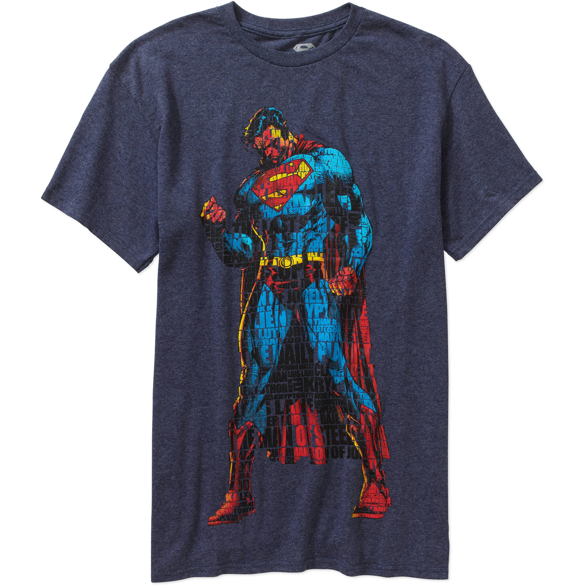 Superman Verbiage Fill Big Men's Graphic Tee - image 1 of 3