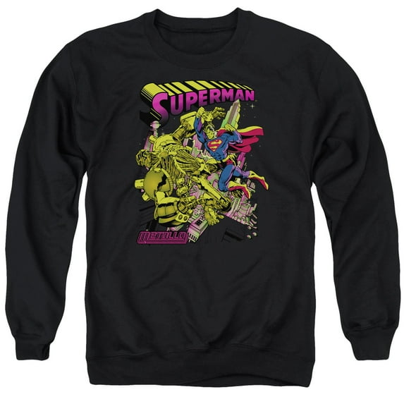 Superman - Versus Metallo Blacklight - Crewneck Sweatshirt - Small