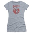 thumbnail image 1 of Superman Vintage Sphere Junior Women's T-Shirt Sheer Athletic Heather, 1 of 1