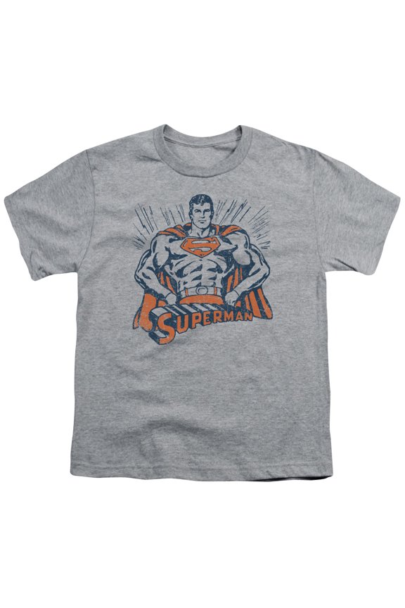 Superman - Vintage Stance - Youth Short Sleeve Shirt - Medium