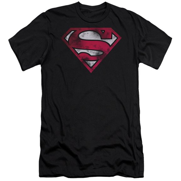 Superman - War Torn Shield - Slim Fit Short Sleeve Shirt - XX-Large