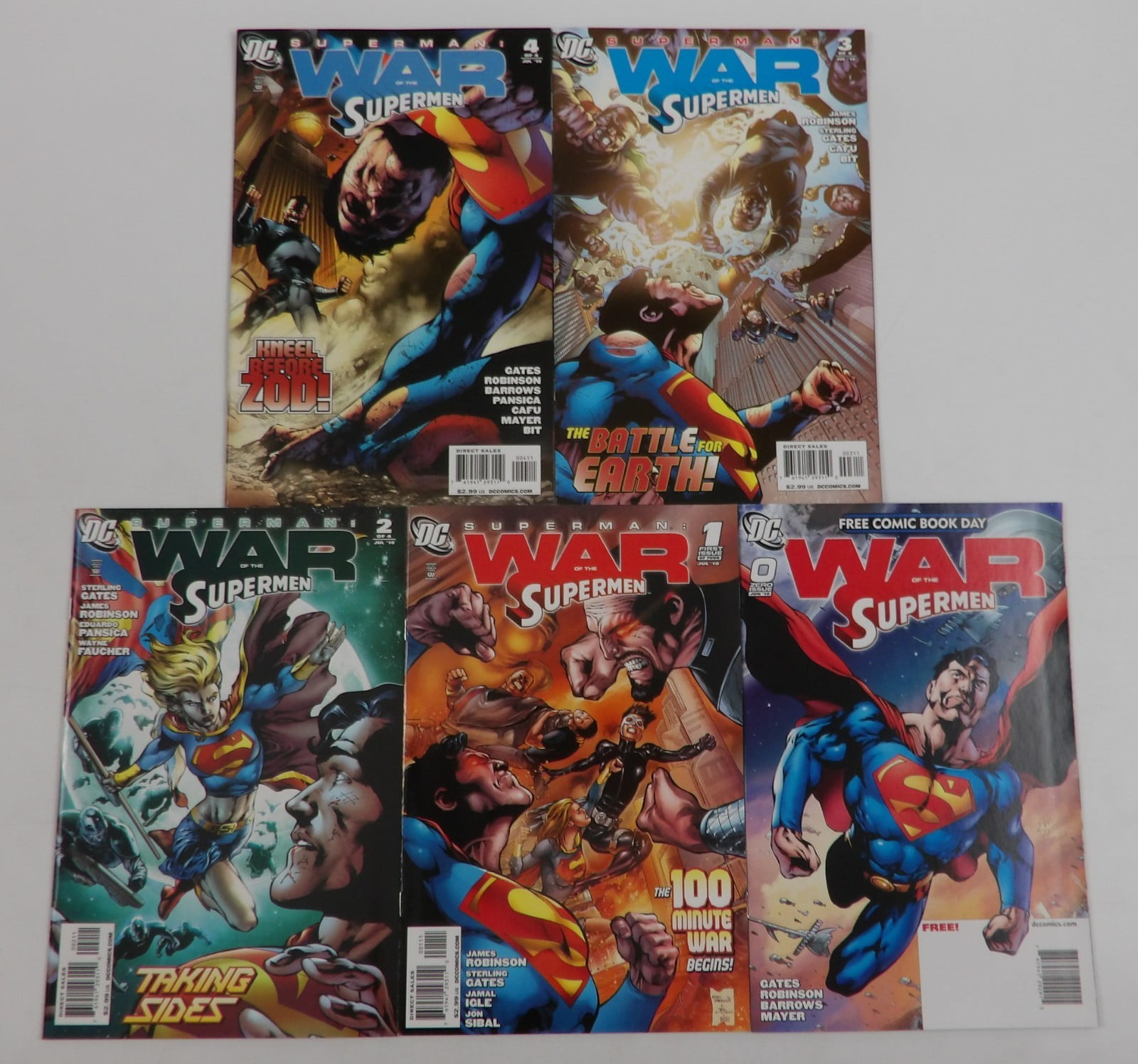 Superman: War of the Supermen #0 & 1-4 VF/NM complete series Supergirl - Zod ; DC