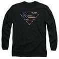 thumbnail image 1 of Superman - Wartorn Flag - Long Sleeve Shirt - Medium, 1 of 2