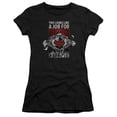 thumbnail image 1 of Superman Watchful Eye Junior Women's T-Shirt Sheer Black, 1 of 1