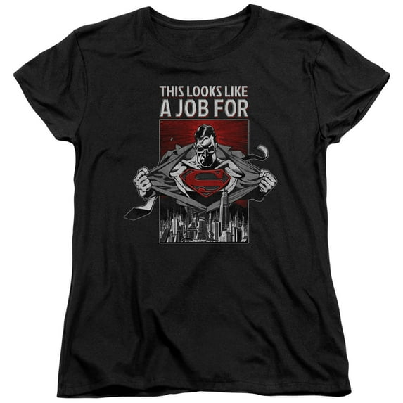 Superman Watchful Eye Women's T-Shirt Black