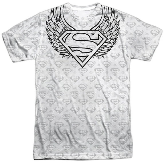 Superman - Winged Shield Repeat - Short Sleeve Shirt - Small