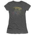 thumbnail image 1 of Superman Zod Greetings Junior Women's T-Shirt Sheer Charcoal, 1 of 1