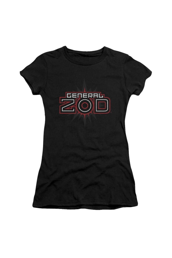 Superman - Zod Logo - Juniors Teen Girls Cap Sleeve Shirt - Small