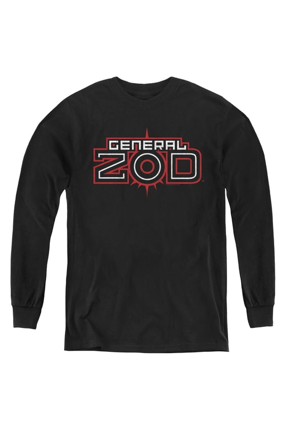 Superman - Zod Logo - Youth Long Sleeve Shirt - Small
