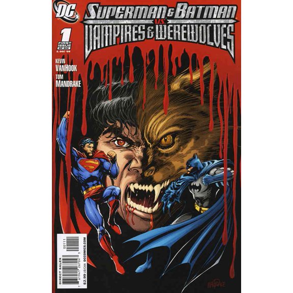 Superman and Batman Vs. Vampires and Werewolves #1 VF ; DC Comic Book