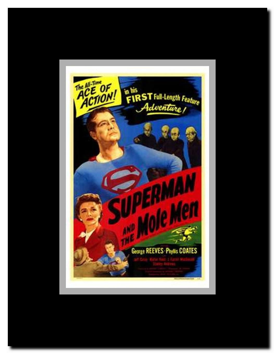 Superman and the Mole Men Framed Movie Poster