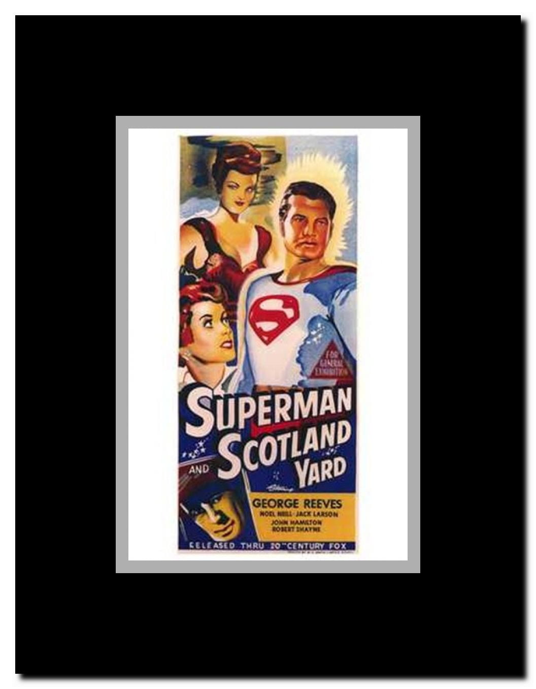Superman in Scotland Yard Framed Movie Poster