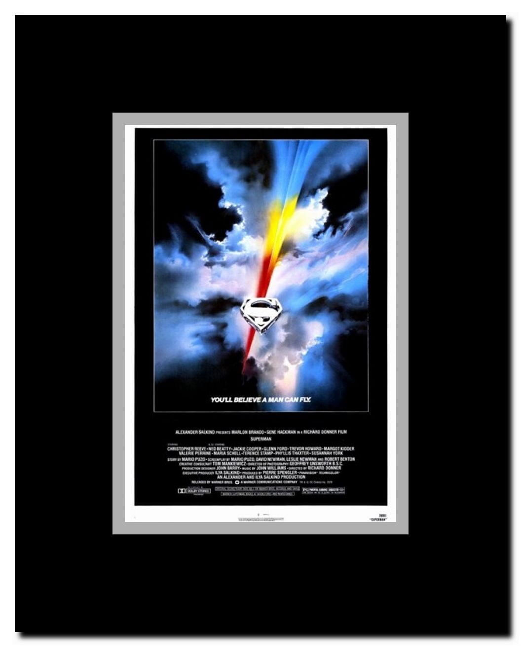 Superman: the Movie Framed Movie Poster