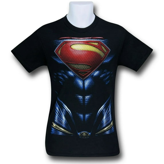 Superman tssupmosarmcstS Superman Man of Steel Armor Costume Mens T-Shirt - Small