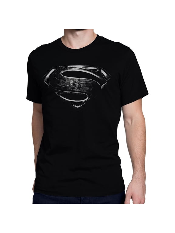 tssupsilmovsymL Superman Silver Movie Symbol Mens T-Shirt - Large