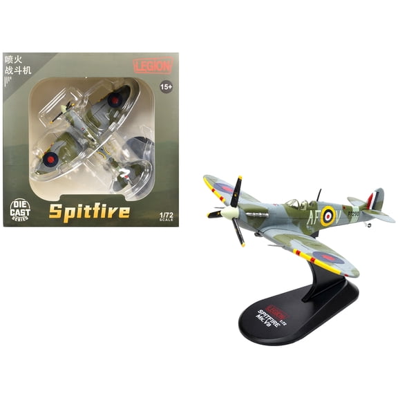 Supermarine Spitfire Mk IIa Fighter Aircraft "P7290 Air Fighting Development Unit RAF Duxford" (1942) Royal Air Force 1/72 Diecast Model by Legion