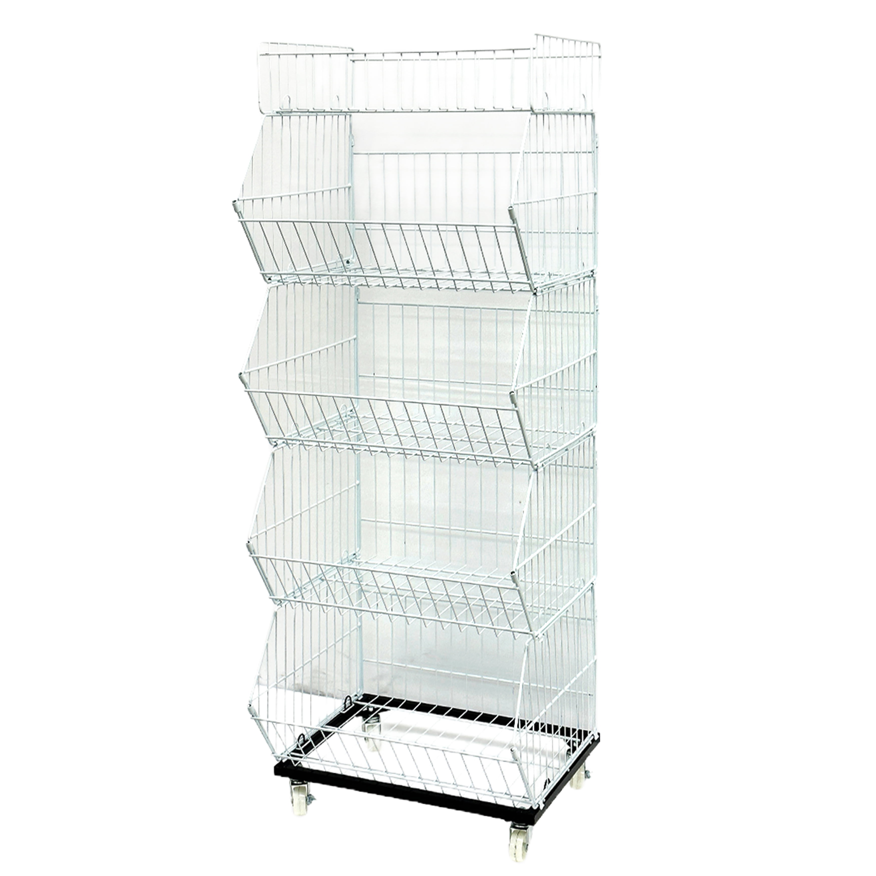 Supermarket Shelves Five-Tier Snack Display Rack with Wheel Multi ...