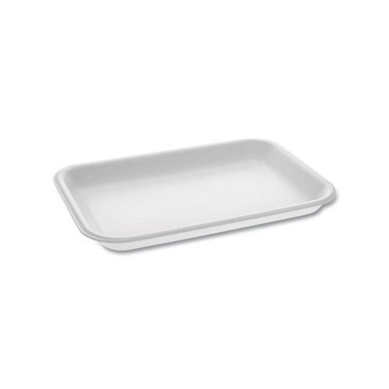 Supermarket Tray, #2, 8.2 x 5.7 x 0.91, White, Foam ,500/Carton Supermarket Tray, #2, 8.2 x 5.7 x 0.91, White, Foam ,500/Carton