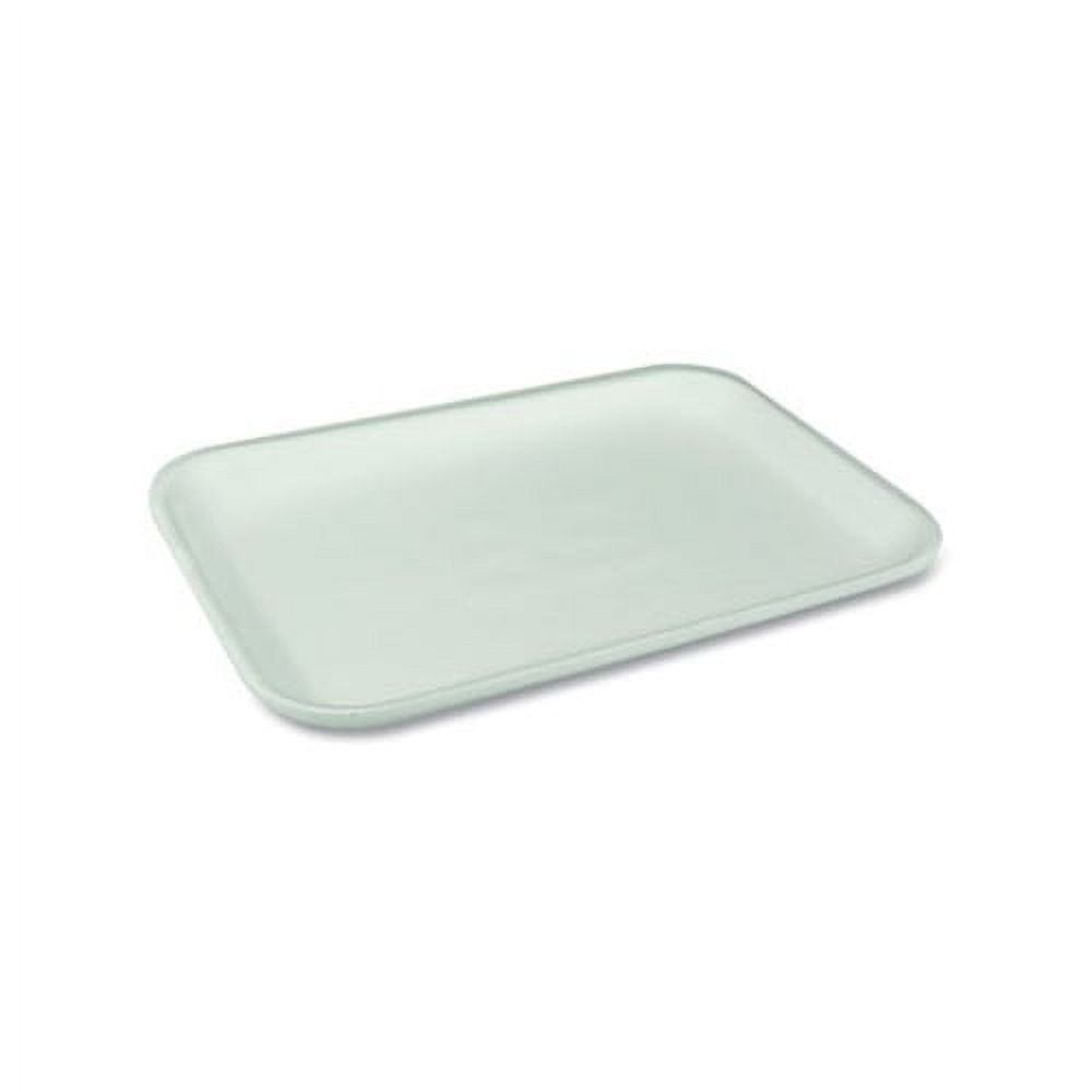 Supermarket Tray 2S, 8.2 x 5.7 x 0.65, White, 500/Carton