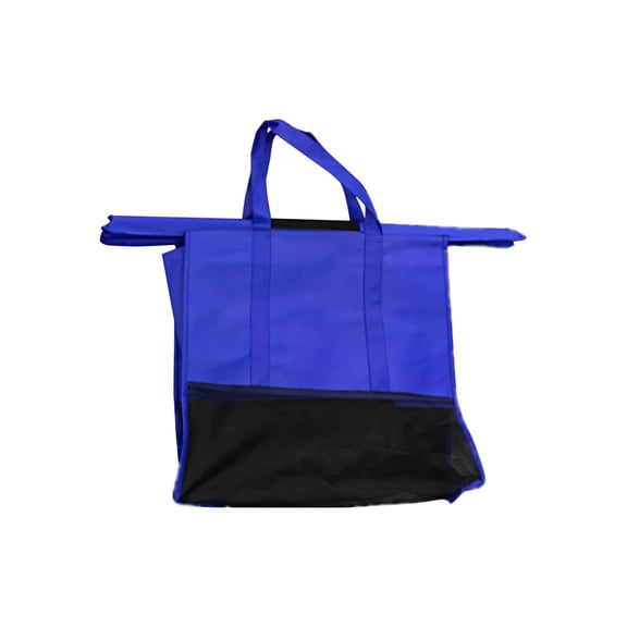 Supermarket Trolley Shopping Bag Nonwoven Organizer Large Reusable Shopping Bag with Multiple Compartments for Easy Sorting and Carrying Ideal for Grocery Shopping and Store Trips Sopatenor