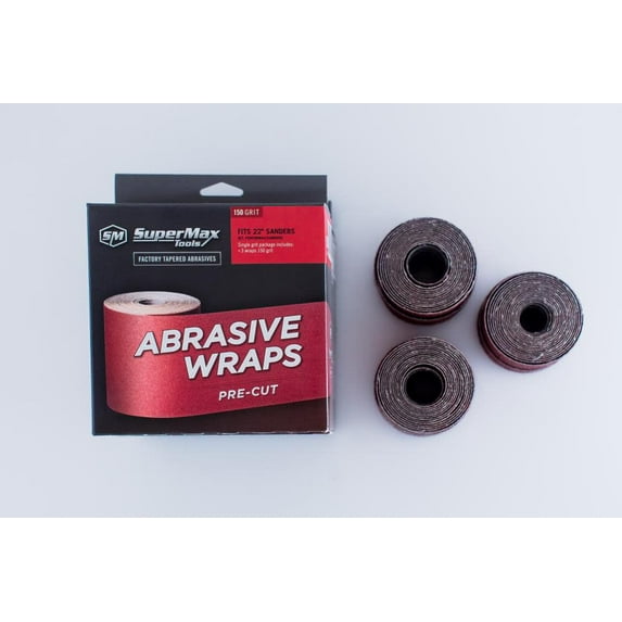 Supermax Tools 3 Pack Box 36 Grit Pre-Cut Abrasive For 22 In. Drum Sander