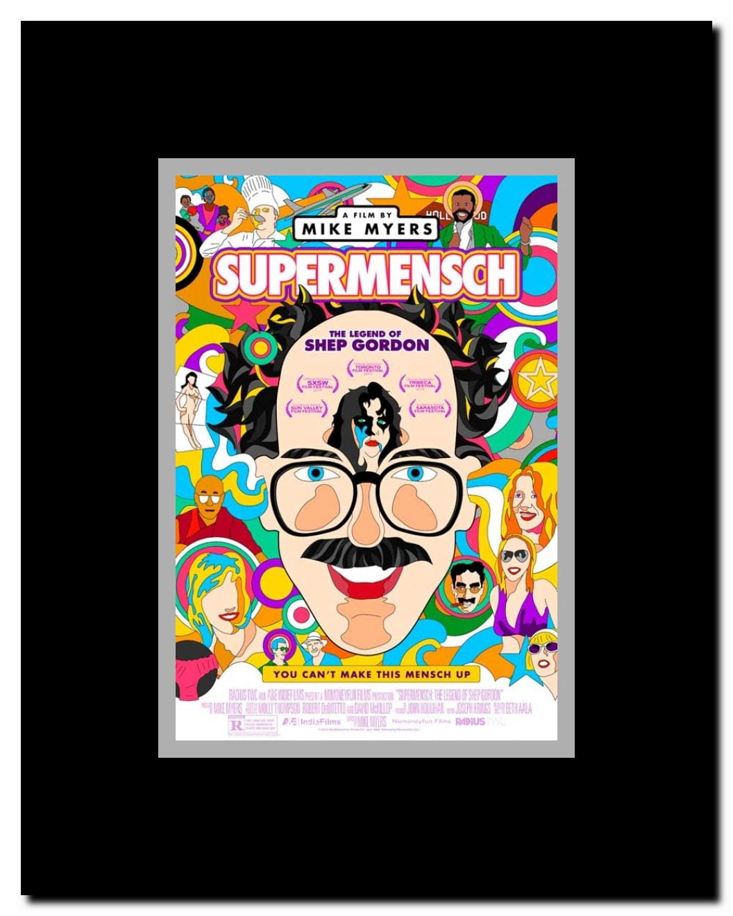 Supermensch: The Legend of Shep Gordon Framed Movie Poster