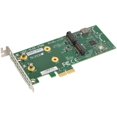 thumbnail image 1 of Supermicro 2-Port M.2 SATA3 Add-on Gen2 PCIe x2 Hardware RAID1 for SYS-2029BT-HTR, AOC-SLG2-2TM2, 1 of 1