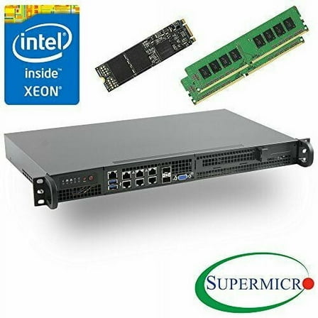 Supermicro 5018D-FN4T Superserver 1U Rackmount Xeon 64GB & 256GB M.2 SSD