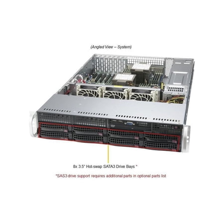 Supermicro SuperServer SYS-620P-TRT Server Barebone System, 2U Rack-mountable, Socket LGA-4189, 2 x Processor Support, Xeon 3rd Gen