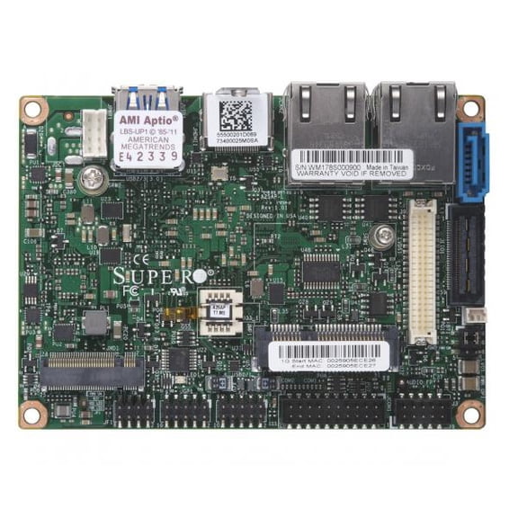 Supermicro A2SAP-L Motherboard - Pico-ITX Form Factor - Intel Atom E3930 - Single Socket FCBGA-1296