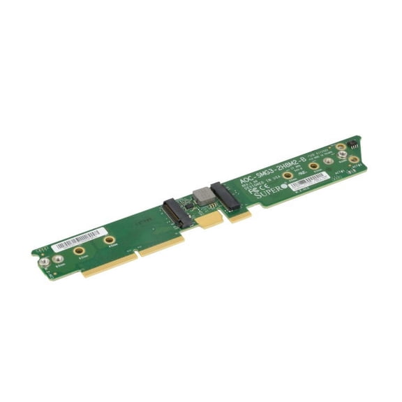Supermicro Add-on Card AOC-SMG3-2H8M2-B M.2 SATA/NVMe Hybrid Butterfly Carrier Card for BigTwin