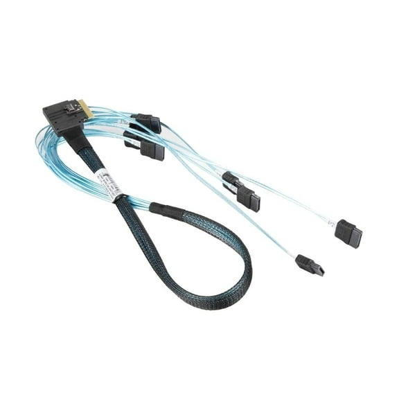 Supermicro CBL-SAST-0827 Slimline SAS x8 (LA) to 8x SATA 70cm Cable