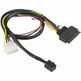 thumbnail image 1 of Supermicro Cable CBL-SAST-0957 Copper Cable OCuLink SFF-8611 to U.2 SFF-8639 with 4 Pin Brown Box, 1 of 2
