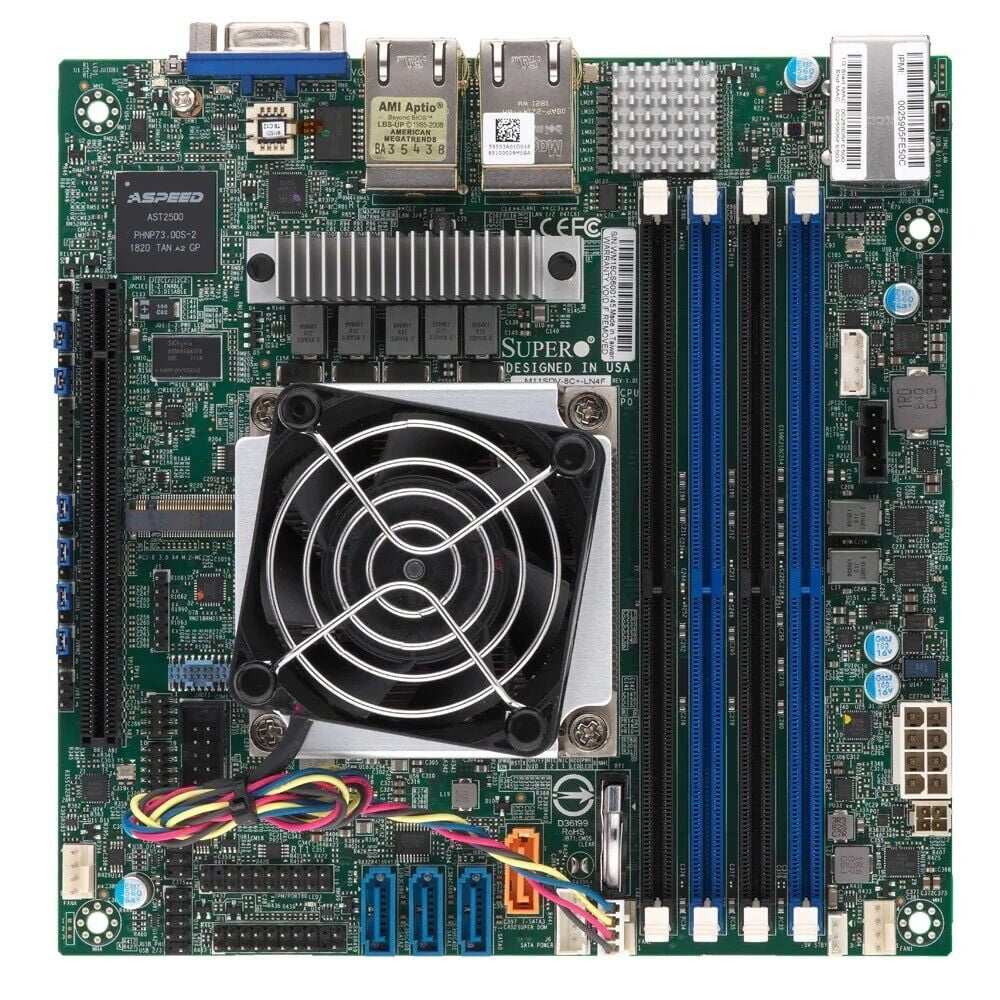 Sas Mini Itx Ecc Motherboard Supermicro M11SDV-8C+-LN4F
