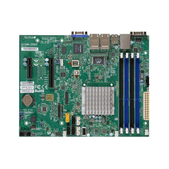 Supermicro Motherboard A1SRM-2558F - Intel Atom processor C2558 - FCBGA 1283 Socket - DDR3 - 1600MHz ECC or Non-ECC UDIMM - mATX