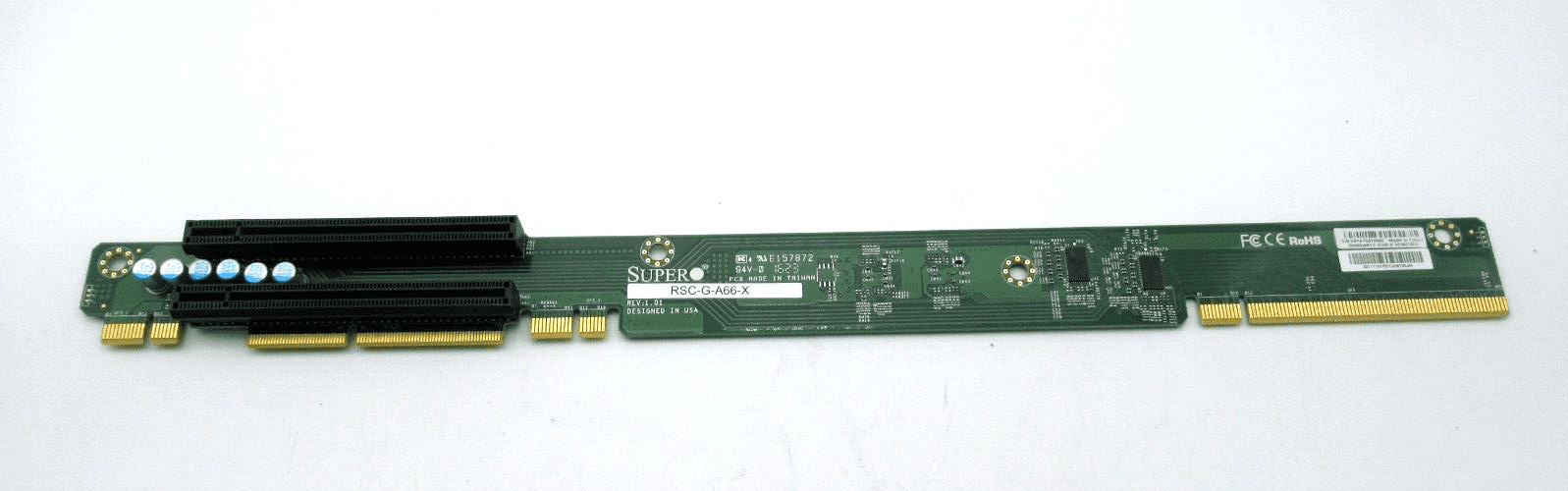 Supermicro RSC-G-A66-X 1U LHS Active GPU Riser Card with 2 PCI-Ex16 for ...