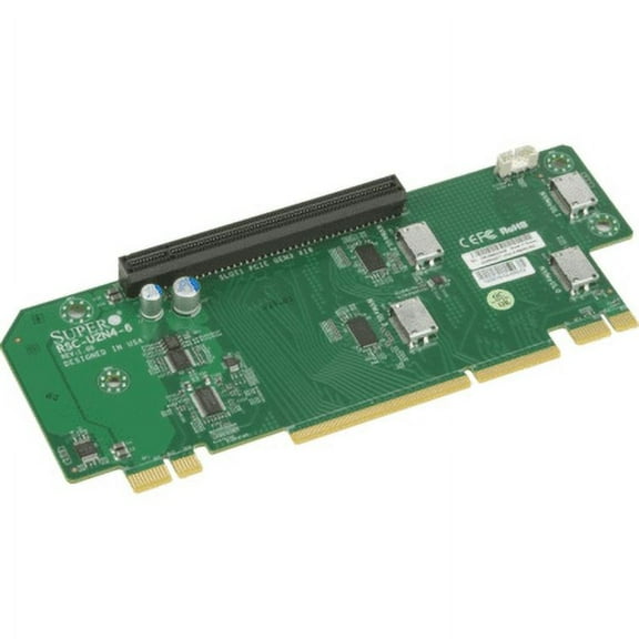 Supermicro RSC-U2N4-6 2U Ultra Riser Card with 4 NVME and PCI-Ex16,RoHS/REACH
