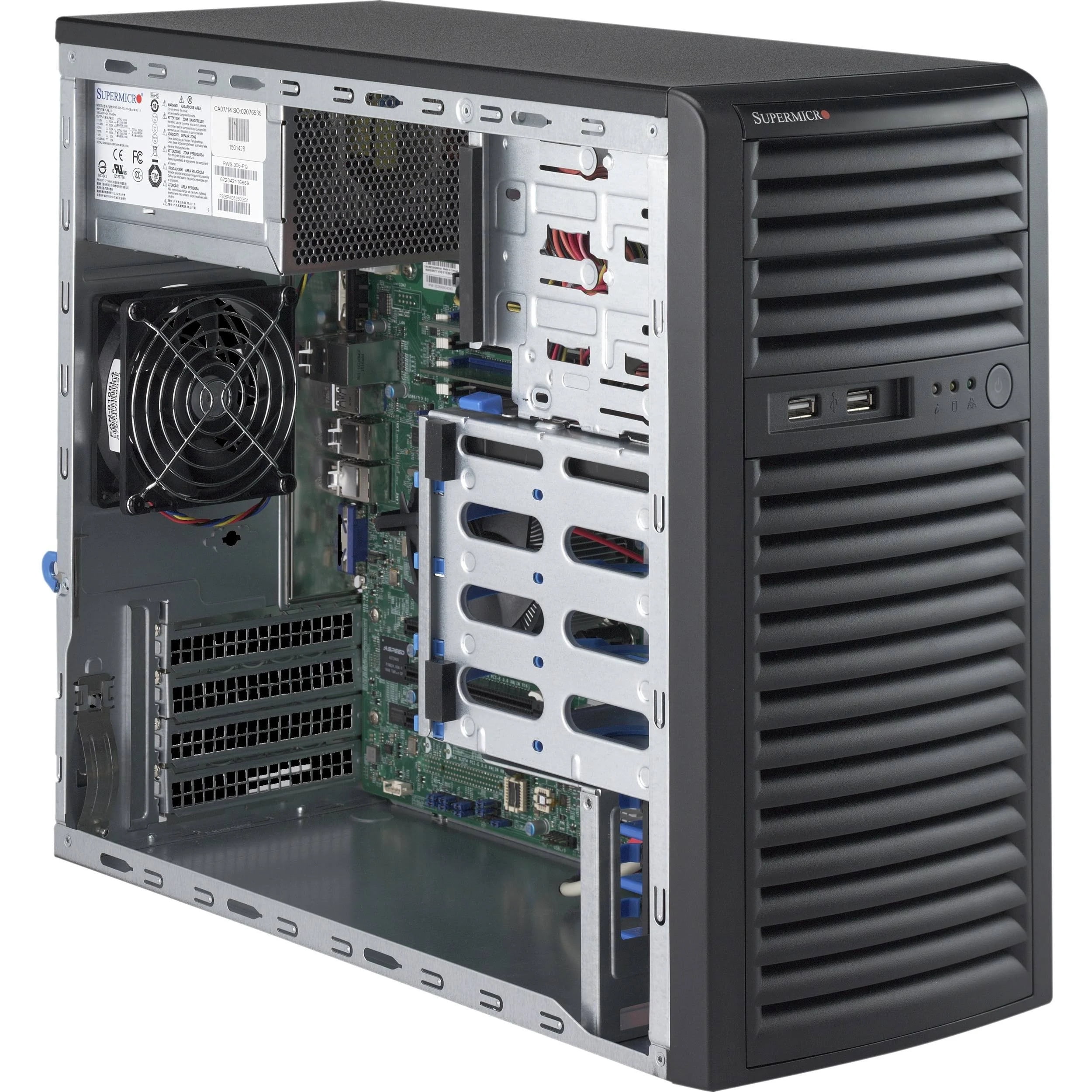 Supermicro SYS-5039D-I Mid-Tower Workstation Barebone System Components ...