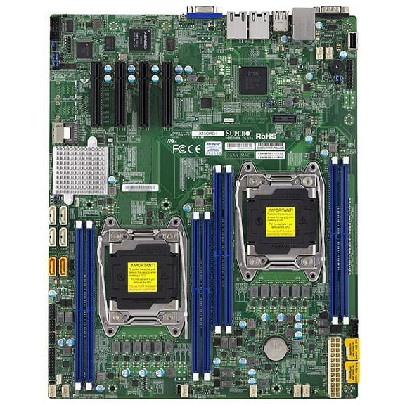 Supermicro X10DRD-I Server Motherboard - Dual socket R3 (LGA 2011) - Intel C612 Chipset - E-ATX