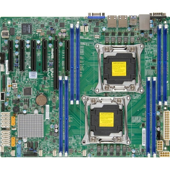 Supermicro X10DRL-i Server Motherboard, Intel Chipset, Socket LGA 2011-v3, ATX
