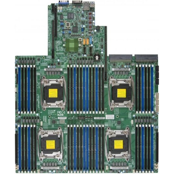 Supermicro X10QRH+ Motherboard Proprietary form factor Quad socket R3 (LGA 2011) Intel C612