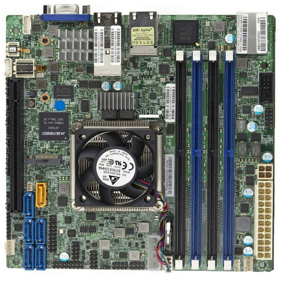 Supermicro X10SDV-16C+-TLN4F Motherboard - Intel Xeon Processor D-1587 - Single socket FCBGA 1667 - DDR4 - Mini ITX