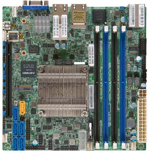 Supermicro X10SDV-16C-TLN4F Motherboard - Intel Xeon processor D-1587 - System on Chip - Single Socket FCBGA1667 - Mini ITX