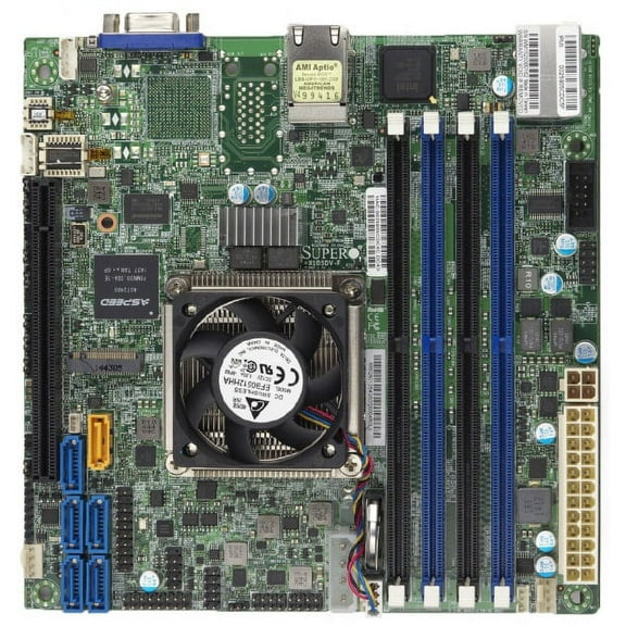 Supermicro X10SDV-8C+-LN2F Motherboard - Intel Xeon processor D-1541 - Single socket FCBGA 1667 - DDR4 2400MHz DATA3 - Mini ITX