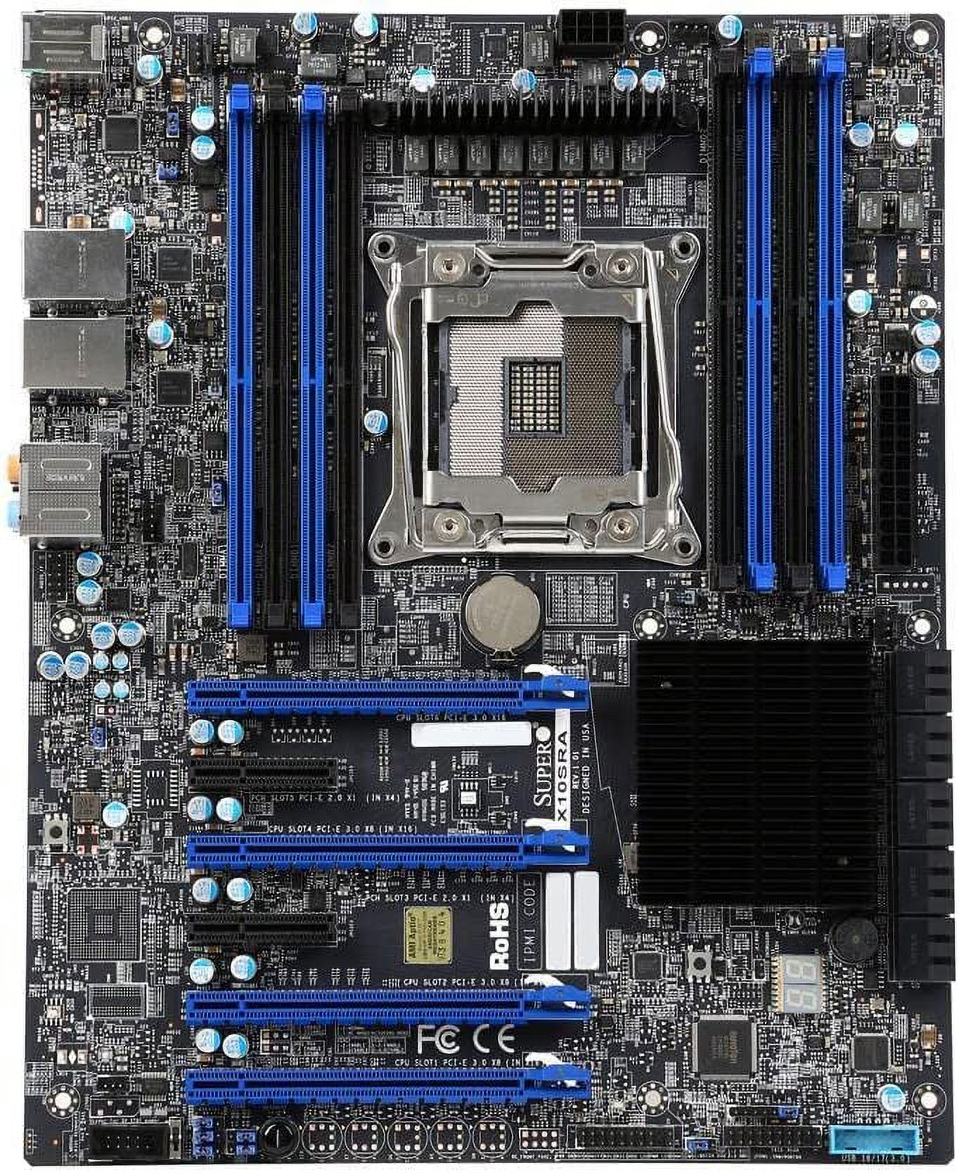 Supermicro X10SRA Motherboard - Single socket R3 (LGA 2011) - Intel C612  chipset - DDR4 - SATA3 & USB3.0 - ATX