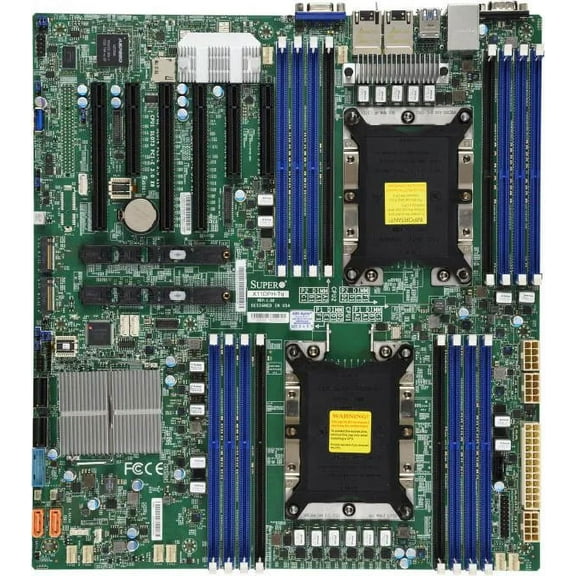 Supermicro X11DPH-TQ Motherboard Dual Processor Skylake,16 DIMM DDR4,4 PCI-E 3.0x8,3 PCI-E 3.0x16