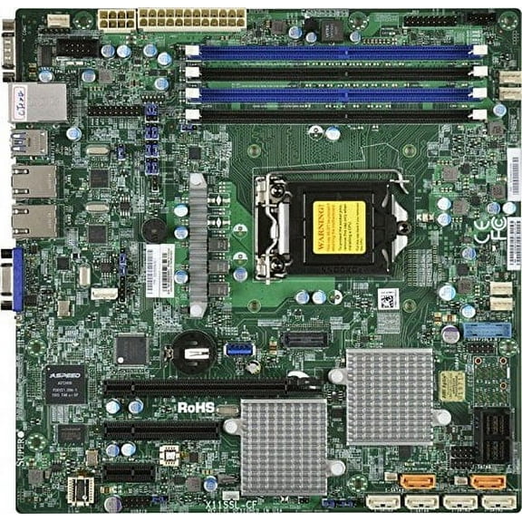 Supermicro X11SSH-CTF Motherboard Micro ATX - Intel C236 chipset - Socket LGA 1151 - DDR4