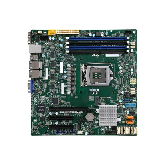 Supermicro X11SSH-LN4F Micro ATX Server Motherboard - LGA 1151 Socket - Intel C236 Chipset - DDR4